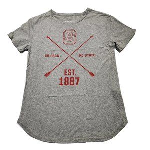 North Carolina State Wolfpack Women's T-shirt‎ Gray Small